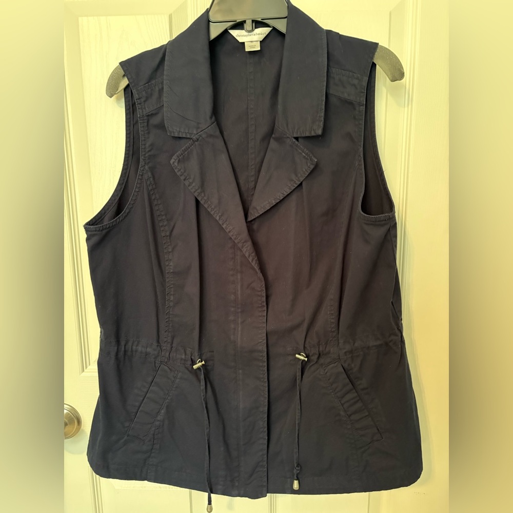 Christopher & Banks Navy Vest